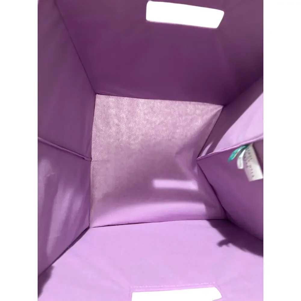 Pillowfort Meadow Magic storage bin purple lavender rainbows euc